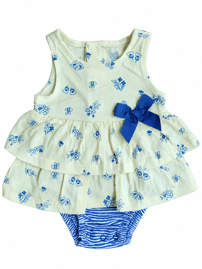 Carter’s Floral Bow Tiered Dress Bodysuit